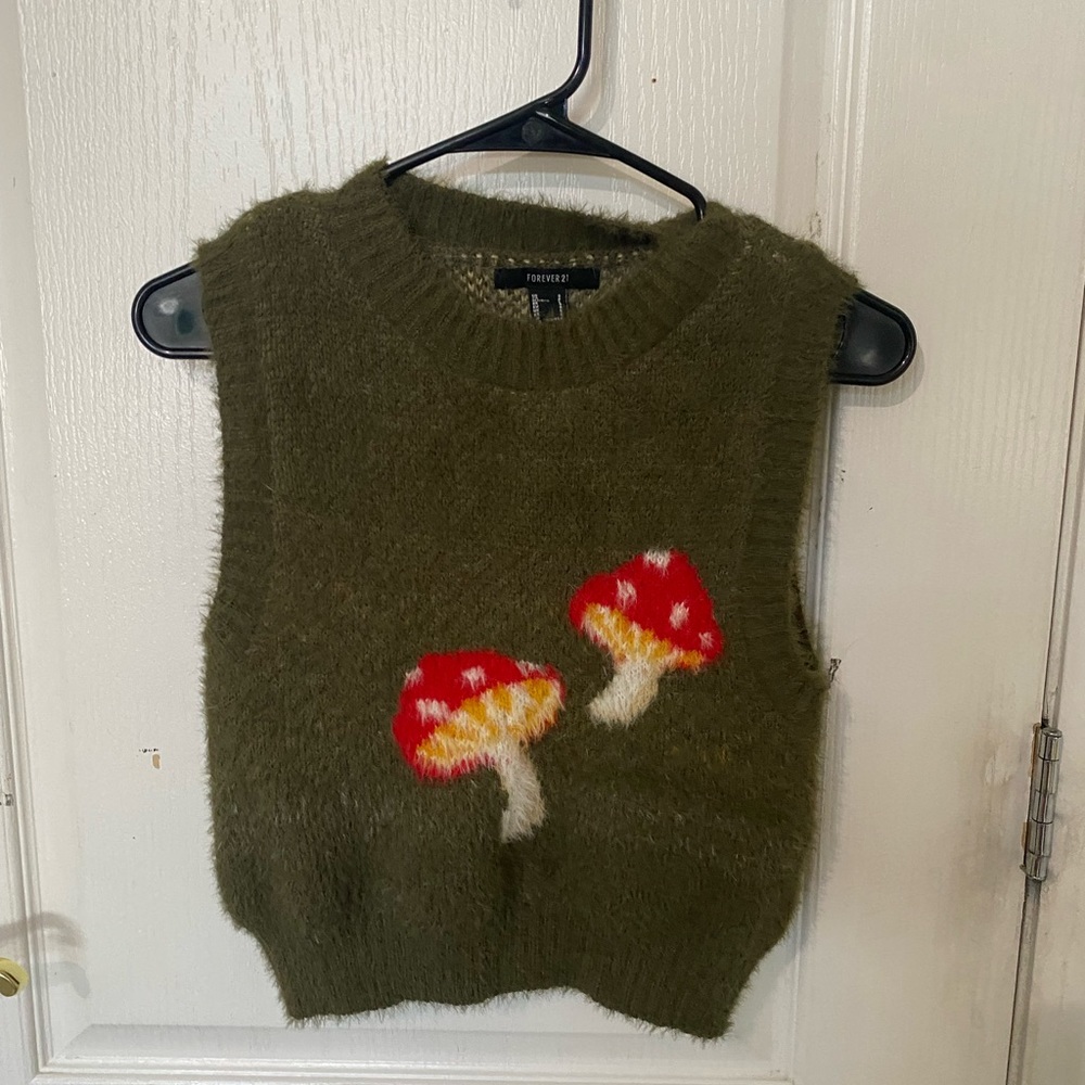 fuzzy sweater vest